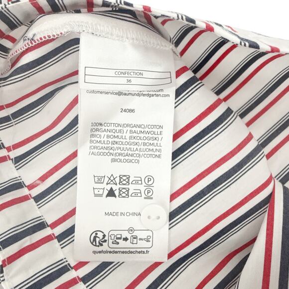 BAUM UND PFERDGARTEN Bryce Blouse Haute Red Stripe FR36|US4|S - Picture 9 of 13